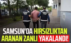 Samsun'da hırsızlıktan aranan zanlı yakalandı!