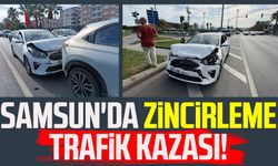 Samsun'da zincirleme trafik kazası!