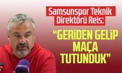 Samsunspor Teknik Direktörü Thomas Reis: “Geriden gelip maça tutunduk”