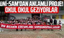 ÜNİ-SAM'dan anlamlı proje! Okul okul geziyorlar