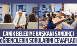 Canik Belediye Başkanı İbrahim Sandıkçı öğrencilerin sorularını cevapladı