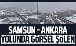 Samsun - Ankara yolunda görsel şölen