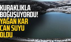 Kuraklıkla boğuşuyordu! Yağan kar can suyu oldu