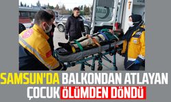 Samsun'da balkondan atlayan çocuk ölümden döndü