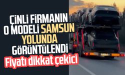 Çinli firmanın o modeli Samsun yolunda görüntülendi: İşte fiyatı