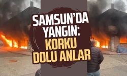 Samsun Çatalarmut Mahallesi'nde yangın: Korku dolu anlar