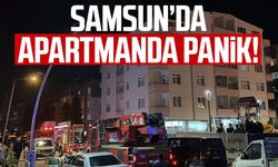 Samsun Cumhuriyet Mahallesi'nde apartmanda panik!