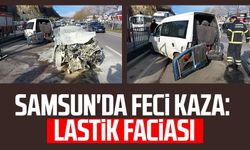 Samsun Tekkeköy'de feci kaza: Lastik faciası