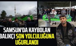 Samsun'da kaybolan balıkçı Halil Kayış son yolculuğuna uğurlandı