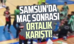 Samsun'da hentbol maçı sonrası kavga!