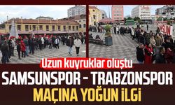 Samsunspor - Trabzonspor maçına yoğun ilgi: Uzun kuyruklar oluştu