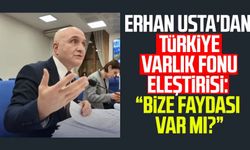 Erhan Usta'dan Türkiye Varlık Fonu eleştirisi: "Bize faydası var mı?"