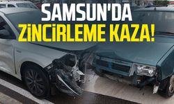 Samsun İstasyon Mahallesi'nde zincirleme kaza!