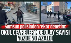 Samsun polisinden rekor denetim: Okul çevrelerinde olay oranı yüzde 50 azaldı