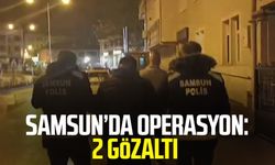 Samsun Vezirköprü'de operasyon: 2 gözaltı