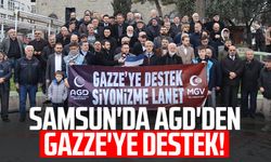 Samsun'da AGD'den Gazze'ye destek!