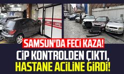 Samsun'da feci kaza! Cip kontrolden çıktı, hastane aciline girdi!