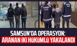 Samsun'da operasyon: Aranan iki hükümlü yakalandı