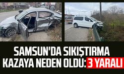 Samsun'da sıkıştırma kazaya neden oldu: 3 yaralı