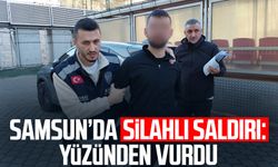 Samsun Çiftlik Mahallesi'nde silahlı saldırı: Yüzünden vurdu