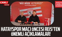 Hatayspor maçı öncesi Samsunspor'da Thomas Reis'ten önemli açıklamalar