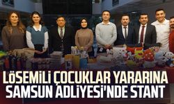 Lösemili çocuklar yararına Samsun Adliyesi'nde stant