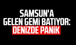 Samsun'a gelen gemi batıyor: Denizde panik