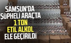 Samsun'da şüpheli araçta 1 ton etil alkol ele geçirildi