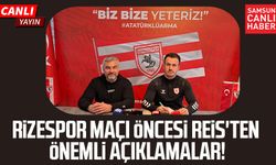 Samsunspor - Rizespor maçı öncesi Thomas Reis'ten önemli açıklama