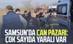 Samsun Vezirköprü'de kazada can pazarı: Çok sayıda yaralı var