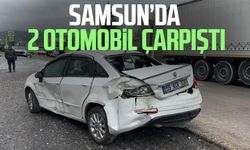 Samsun Canik'te 2 otomobil çarpıştı