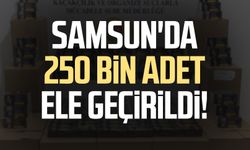 Samsun İlkadım'da 250 bin adet ele geçirildi!