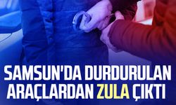 Samsun'da durdurulan araçlardan zula çıktı