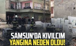 Samsun'da kıvılcım yangına neden oldu!