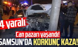 Samsun'da korkunç zincirleme kaza! 4 yaralı