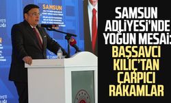 Samsun Adliyesi’nde yoğun mesai: Başsavcı Kılıç’tan çarpıcı rakamlar