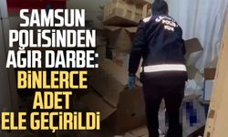 Samsun'da dev kaçak tütün operasyonu!