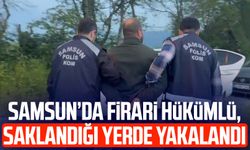 Samsun’da firari hükümlü, saklandığı yerde yakalandı