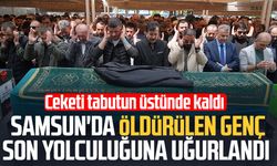 Samsun'da öldürülen Okan Doğan Torun'un tabutuna damatlık konuldu