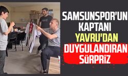 Samsunspor'un kaptanı Zeki Yavru'dan duygulandıran sürpriz