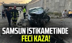Samsun istikametinde feci kaza! 9 yaralı