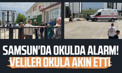 Samsun'da okulda alarm! Veliler okula akın etti