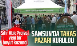 Samsun'da sıfır atık bilinci için Takas Pazarı kuruldu
