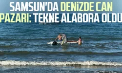 Samsun'da denizde can pazarı: Tekne alabora oldu
