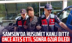 Samsun'da husumet kanlı bitti! Önce ateş etti, sonra özür diledi