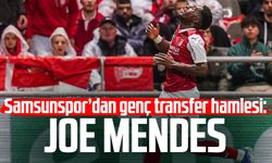 Samsunspor’dan genç transfer hamlesi: Joe Mendes