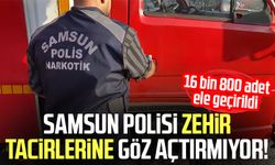 Samsun polisi zehir tacirlerine göz açtırmıyor! 16 bin 800 adet ele geçirildi