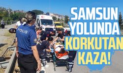 Samsun yolunda korkutan kaza!