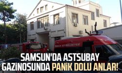 Samsun'da astsubay gazinosunda panik dolu anlar!