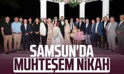Samsun'da muhteşem nikah: Yağmur ve İbrahim dünyaevine girdi!